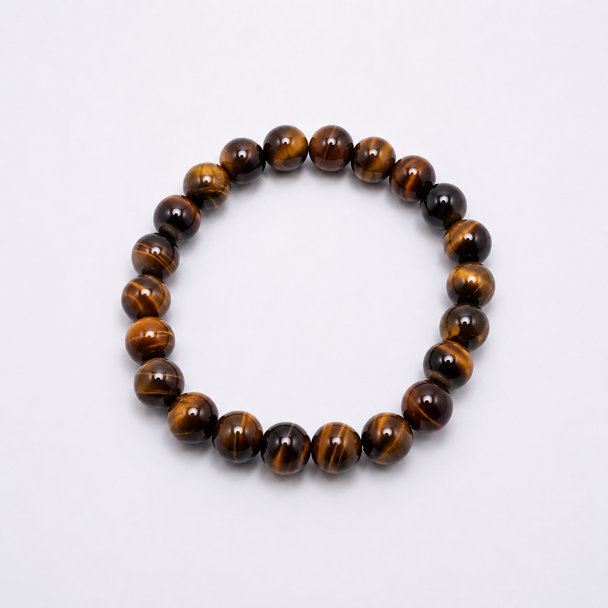 Natural Tiger's Eye Beaded Bracelet