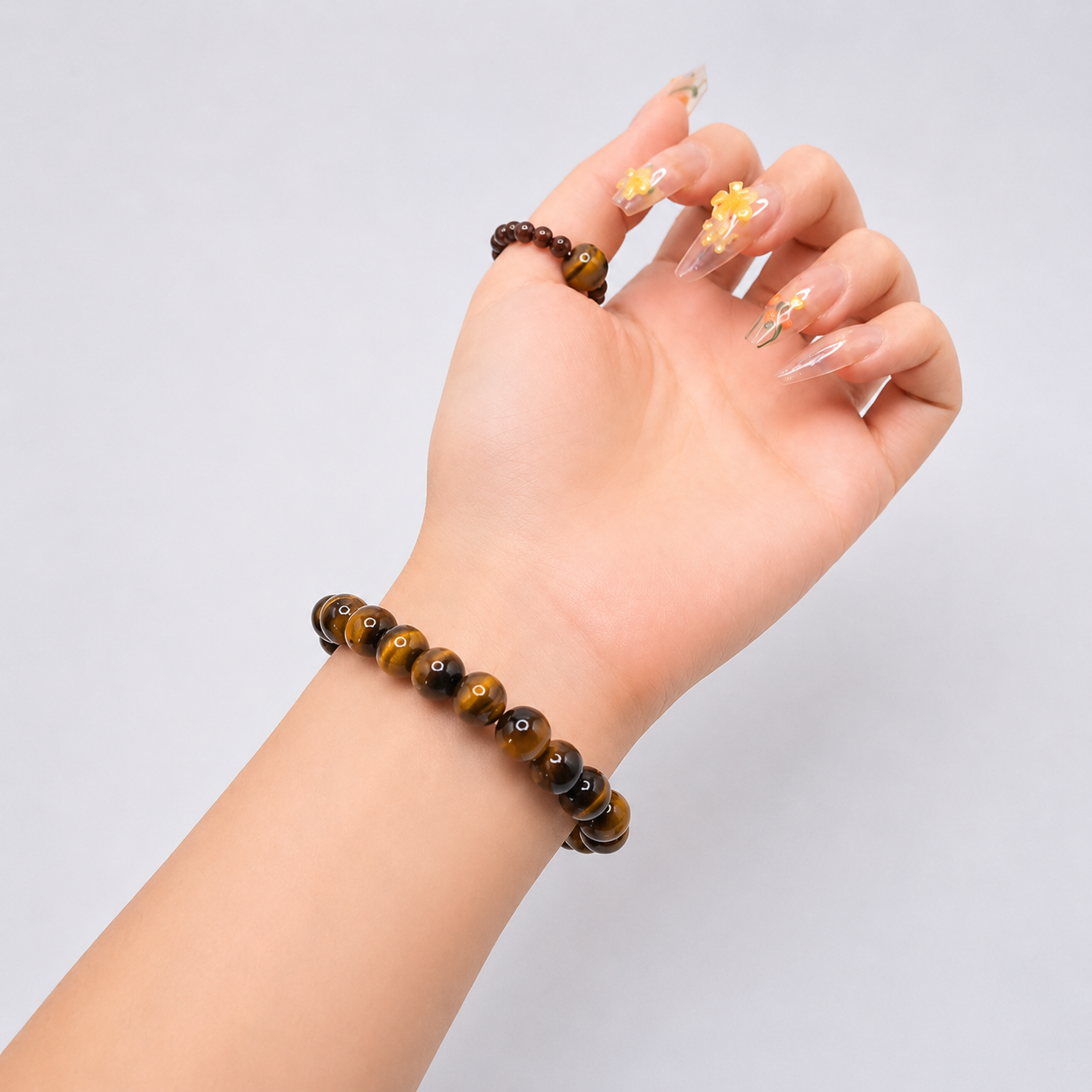 Natural Tiger's Eye Beaded Bracelet